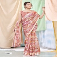 Vallabhi Brinda Wholesale Georgette Fabrics Ethnic Sarees