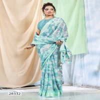 Vallabhi Brinda Wholesale Georgette Fabrics Ethnic Sarees
