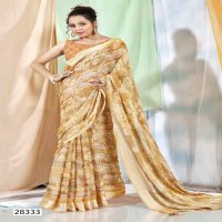 Vallabhi Brinda Wholesale Georgette Fabrics Ethnic Sarees