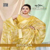 Vallabhi Brinda Wholesale Georgette Fabrics Ethnic Sarees