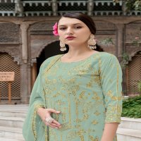 AL Fathima Ghazal Wholesale Readymade Faux Georgette Pakistani Suits