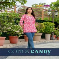 Tips And Tops Cotton Candy Vol-4 Wholesale Cotton Foil Prints Short Tops