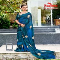 Saumya Karishma Wholesale Dull Moss Shibbhori And Siroski Lace Sarees