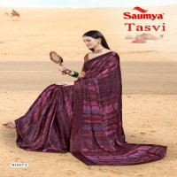 Saumya Tasvi Wholesale Kreva Satin Patta With Half Tone Ethnic Sarees