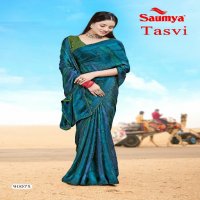 Saumya Tasvi Wholesale Kreva Satin Patta With Half Tone Ethnic Sarees