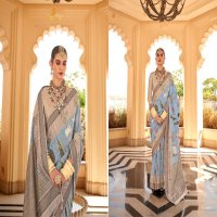 Trirath Savera Wholesale Super Pure Raw Silk And Khadi Print Function Wear Sarees