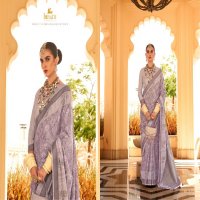 Trirath Savera Wholesale Super Pure Raw Silk And Khadi Print Function Wear Sarees