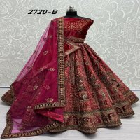 Anjani Art 2720 Wholesale Velvet Designer Lehengas Choli