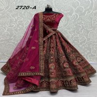 Anjani Art 2720 Wholesale Velvet Designer Lehengas Choli