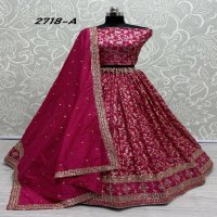 Anjani Art 2718 Wholesale Rimzim Viscose Fancy Embroidery Lehengas Choli