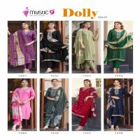 Mystic 9 Dolly Vol-1 Wholesale Readymade Three Piece Salwar Suits Collection