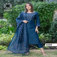 Womaya Rivaaz Ajrakh Story -03 Wholesale Readymade Salwar Suits Combo