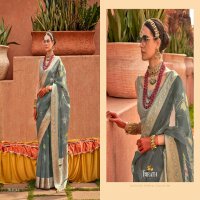 Trirath Geetanjali Wholesale Organza Silk With Jacquard Pallu Sarees