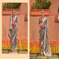 Trirath Geetanjali Wholesale Organza Silk With Jacquard Pallu Sarees