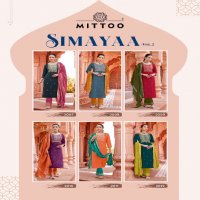 SIMAYAA VOL 2 BY MITTOO READYMADE VISCOSE WEAVING PATTERN UNIQUE COLOURS SALWAR SUIT
