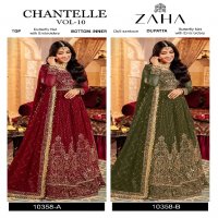 Zaha Chantelle Vol-10 Wholesale Indian Pakistani Salwar Suits