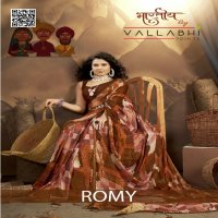Vallabhi Romy Wholesale Georgette Fabrics Ethnic Sarees