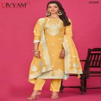 Divyam Daisy Wholesale Pure Organza Fabrics Straight Suits
