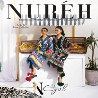 Nureh N Girl 2024-3 Unstitched Premium Printed Lawn Collection