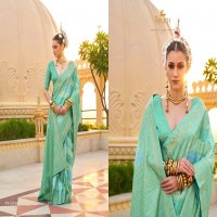 Trirath Pratha Wholesale Supre PV Silk With Aqua Finish Function Wear Sarees