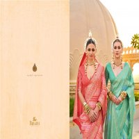 Trirath Pratha Wholesale Supre PV Silk With Aqua Finish Function Wear Sarees