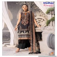 Madhav Riwaaz Vol-8 Wholesale Pure Heavy Lawn Cotton Readymade Suits