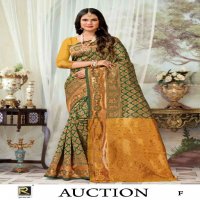 RONISHA AUCTION BY RANJNA SAREE BANARASI SILK PREMIUM FABRICS SUPER HIT COLLECTION SAREES