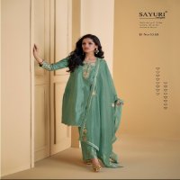 SAYURI DESIGNER SUHANI SI?LK EXCLUSIVE OCCASION WEAR FULL STITCH PALAZZO KURTI DUPATTA