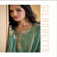 SAYURI DESIGNER SUHANI SI?LK EXCLUSIVE OCCASION WEAR FULL STITCH PALAZZO KURTI DUPATTA