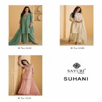 SAYURI DESIGNER SUHANI SI?LK EXCLUSIVE OCCASION WEAR FULL STITCH PALAZZO KURTI DUPATTA