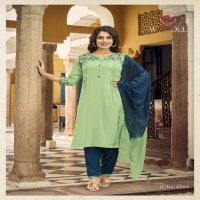 WOODEE GOLDEN PEARL VOL 2 RAYON CLASSIC LOOK READYMADE 3PCS DRESS