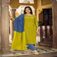 WOODEE GOLDEN PEARL VOL 2 RAYON CLASSIC LOOK READYMADE 3PCS DRESS