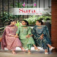 MYSTIC 9 SARA VOL 8 AMAZING READYMADE NAYRA CUT KURTI PANT DUPATTA COLLECTION