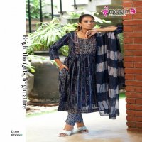 MYSTIC 9 SARA VOL 8 AMAZING READYMADE NAYRA CUT KURTI PANT DUPATTA COLLECTION