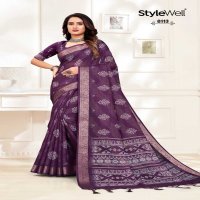 ASMITA BY STYLEWELL FASHIONABLE ATTRACTIVE COLOUR SAREE WITH BLOUSE