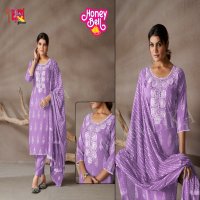 HONEY BELL BY AMBIKA RAYON PRINT DAILY WEAR STYLISH FULL STITCH COMBO SET DRESS