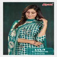 Bipson Kia Carens 2759 Wholesale Pure Cambric Cotton With Work Dress Material