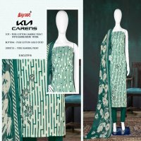 Bipson Kia Carens 2759 Wholesale Pure Cambric Cotton With Work Dress Material