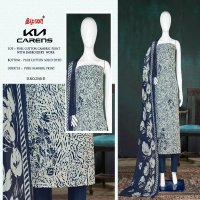 Bipson Kia Carens 2760 Wholesale Pure Cambric Cotton With Work Dress Material