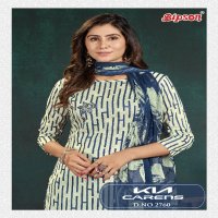 Bipson Kia Carens 2760 Wholesale Pure Cambric Cotton With Work Dress Material