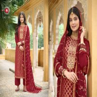 Triple AAA Aabha Wholesale Viscose Muslin With Work Dress Material