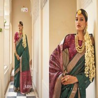 Kira Creations Kinaara Wholesale Tusser Linen Function Wear Sarees