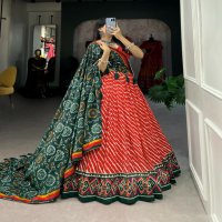 Aawiya 1224 Wholesale Tussar Silk Designer Lehengas