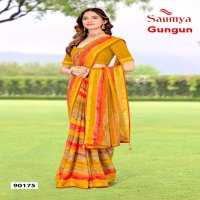 SAUMYA GUNGUN GEORGETTE VISCOSE BORDER AMAZING PRINT DAILY WEAR SAREE