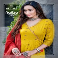 Mittoo Nafiza Wholesale Rayon Slub Kurtis With Pant And Dupatta