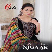 Hala Nigaar Vol-1 Wholesale Pure Reyon With Work Dress Material