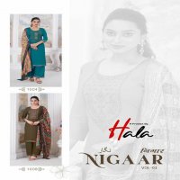 Hala Nigaar Vol-1 Wholesale Pure Reyon With Work Dress Material