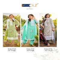 AFFAIR VOL 2 BY ANJU FAB EXCLUSIVE DESIGN FULLY STITCH ORGANZA SHIFFLI BIG SIZE 3PCS DRESS