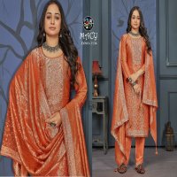 FOURDOTS LAUNCH MACY SIMAR SILK JACQUARD ETHNIC DESIGN DRESS MATERIAL