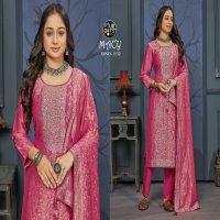 FOURDOTS LAUNCH MACY SIMAR SILK JACQUARD ETHNIC DESIGN DRESS MATERIAL